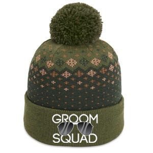 Groom Squad Sunglasses Wedding Bachelor Party The Baniff Cuffed Pom Beanie