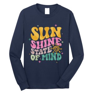 Groovy Sunshine State Of Mind Summer Break Vacation Long Sleeve Shirt