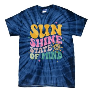 Groovy Sunshine State Of Mind Summer Break Vacation Tie-Dye T-Shirt