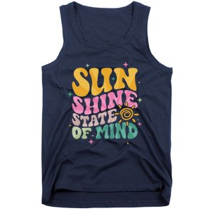 Groovy Sunshine State Of Mind Summer Break Vacation Tank Top