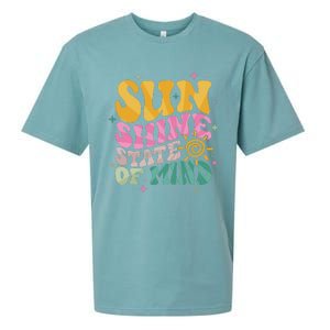 Groovy Sunshine State Of Mind Summer Break Vacation Sueded Cloud Jersey T-Shirt