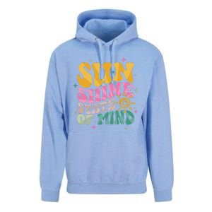 Groovy Sunshine State Of Mind Summer Break Vacation Unisex Surf Hoodie