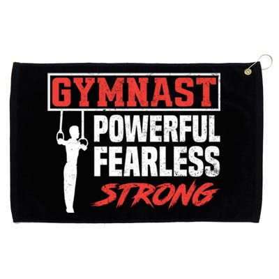 Gymnastics Sports Strong Funny Gymnast Gift Grommeted Golf Towel