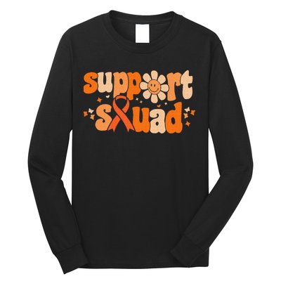 Groovy Support Squad Multiple Sclerosis Awareness Mom Women Long Sleeve Shirt