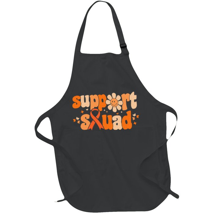 Groovy Support Squad Multiple Sclerosis Awareness Mom Women Full-Length Apron With Pockets