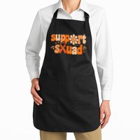Groovy Support Squad Multiple Sclerosis Awareness Mom Women Full-Length Apron With Pockets