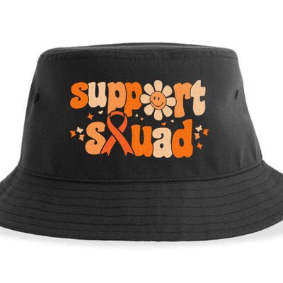 Groovy Support Squad Multiple Sclerosis Awareness Mom Women Sustainable Bucket Hat