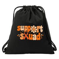 Groovy Support Squad Multiple Sclerosis Awareness Mom Women Drawstring Bag