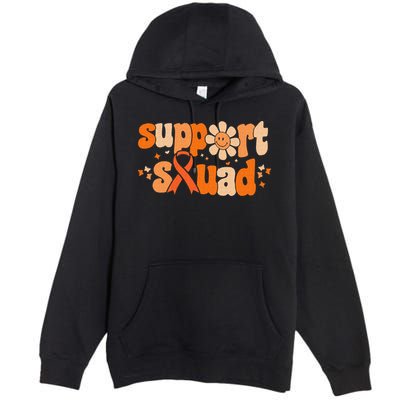 Groovy Support Squad Multiple Sclerosis Awareness Mom Women Premium Pullover Hoodie
