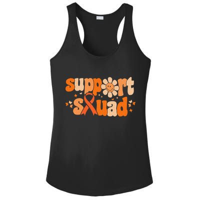Groovy Support Squad Multiple Sclerosis Awareness Mom Women Ladies PosiCharge Competitor Racerback Tank