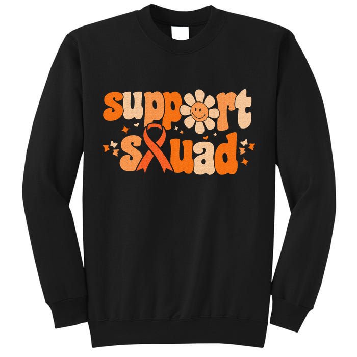 Groovy Support Squad Multiple Sclerosis Awareness Mom Women Tall Sweatshirt