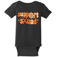 Groovy Support Squad Multiple Sclerosis Awareness Mom Women Baby Bodysuit