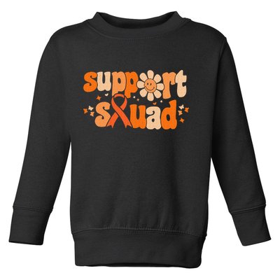 Groovy Support Squad Multiple Sclerosis Awareness Mom Women Toddler Sweatshirt