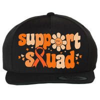Groovy Support Squad Multiple Sclerosis Awareness Mom Women Wool Snapback Cap