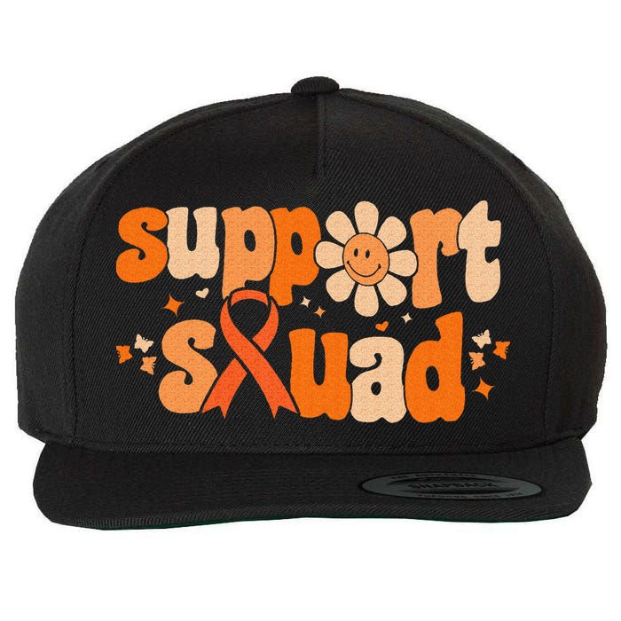 Groovy Support Squad Multiple Sclerosis Awareness Mom Women Wool Snapback Cap