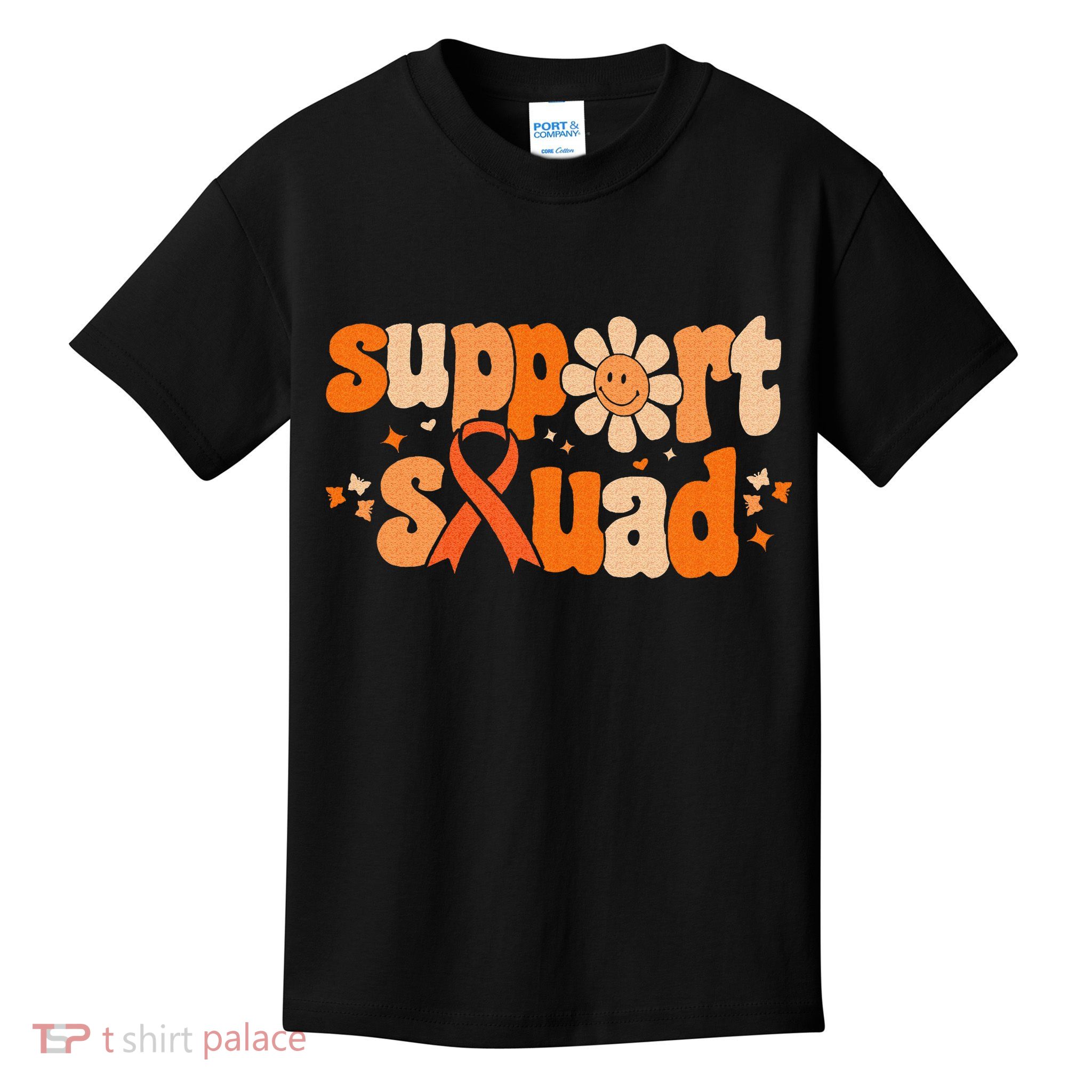 Groovy Support Squad Multiple Sclerosis Awareness Mom Women Kids T-Shirt