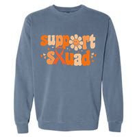 Groovy Support Squad Multiple Sclerosis Awareness Mom Women Garment-Dyed Sweatshirt