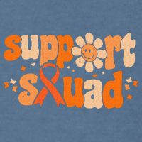 Groovy Support Squad Multiple Sclerosis Awareness Mom Women Garment-Dyed Sweatshirt