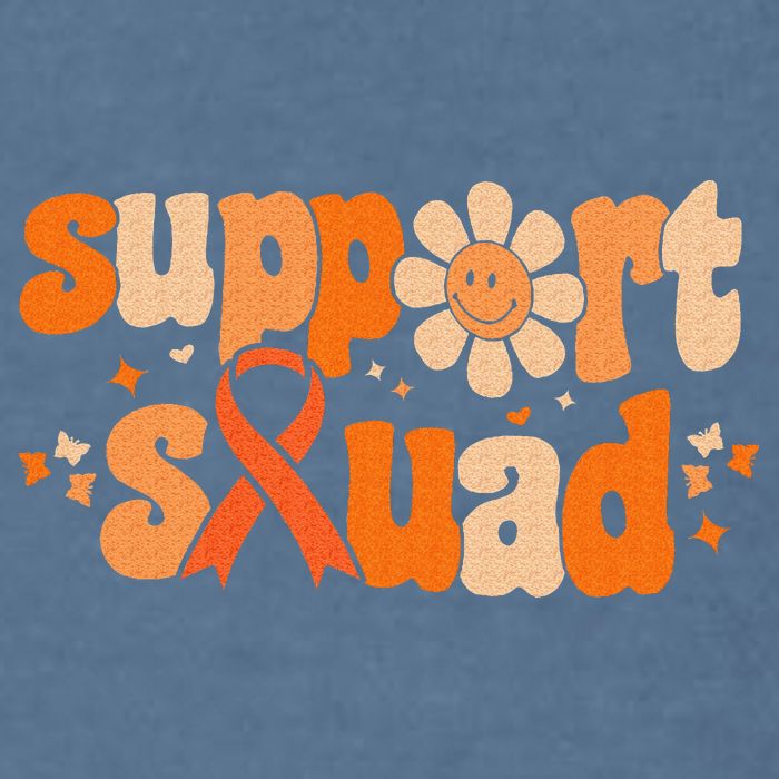 Groovy Support Squad Multiple Sclerosis Awareness Mom Women Garment-Dyed Sweatshirt