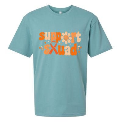 Groovy Support Squad Multiple Sclerosis Awareness Mom Women Sueded Cloud Jersey T-Shirt