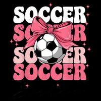 Groovy Soccer Sister Coquette Bow Soccer Wool Snapback Cap