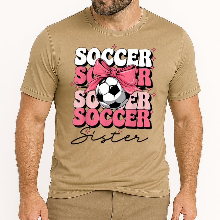 Groovy Soccer Sister Coquette Bow Soccer Performance Shirt