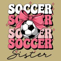 Groovy Soccer Sister Coquette Bow Soccer Performance Shirt