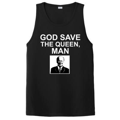 God Save The Queen Man Funny Joe Biden Shirts PosiCharge Competitor Tank