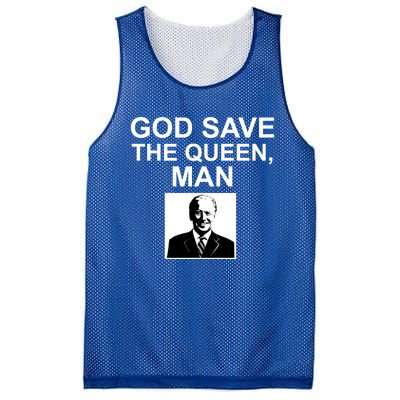 God Save The Queen Man Funny Joe Biden Shirts Mesh Reversible Basketball Jersey Tank