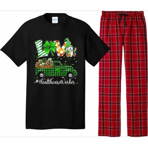 Gnome Shamrock Truck Love Healthcare Worker St Patricks Day Meaningful Gift Pajama Set