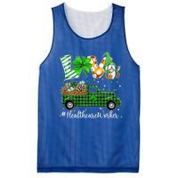 Gnome Shamrock Truck Love Healthcare Worker St Patricks Day Meaningful Gift Mesh Reversible Basketball Jersey Tank