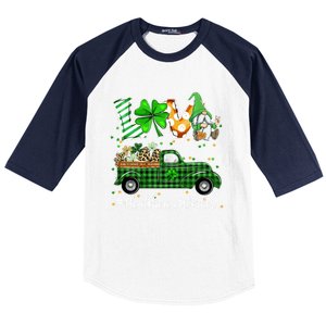 Gnome Shamrock Truck Love Healthcare Worker St Patricks Day Meaningful Gift Baseball Sleeve Shirt