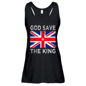 God Save The King Charles III. UK Flag Top King Charles Ladies Essential Flowy Tank