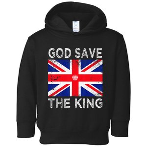 God Save The King Charles III. UK Flag Top King Charles Toddler Hoodie