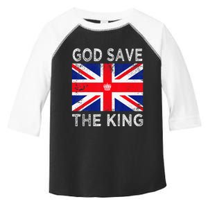 God Save The King Charles III. UK Flag Top King Charles Toddler Fine Jersey T-Shirt