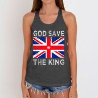 God Save The King Charles III. UK Flag Top King Charles Women's Knotted Racerback Tank