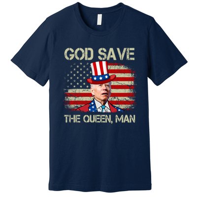 God Save The Queen Man Funny Joe Biden Shirts Premium T-Shirt