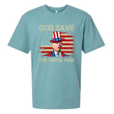 God Save The Queen Man Funny Joe Biden Shirts Sueded Cloud Jersey T-Shirt