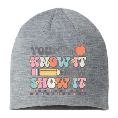 Groovy State Testing Day Teacher You Know It Now Show It Sustainable Beanie