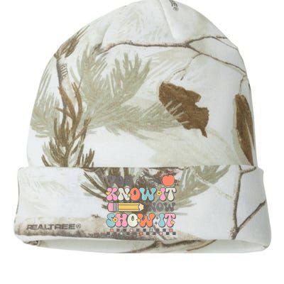 Groovy State Testing Day Teacher You Know It Now Show It Kati Licensed 12" Camo Beanie