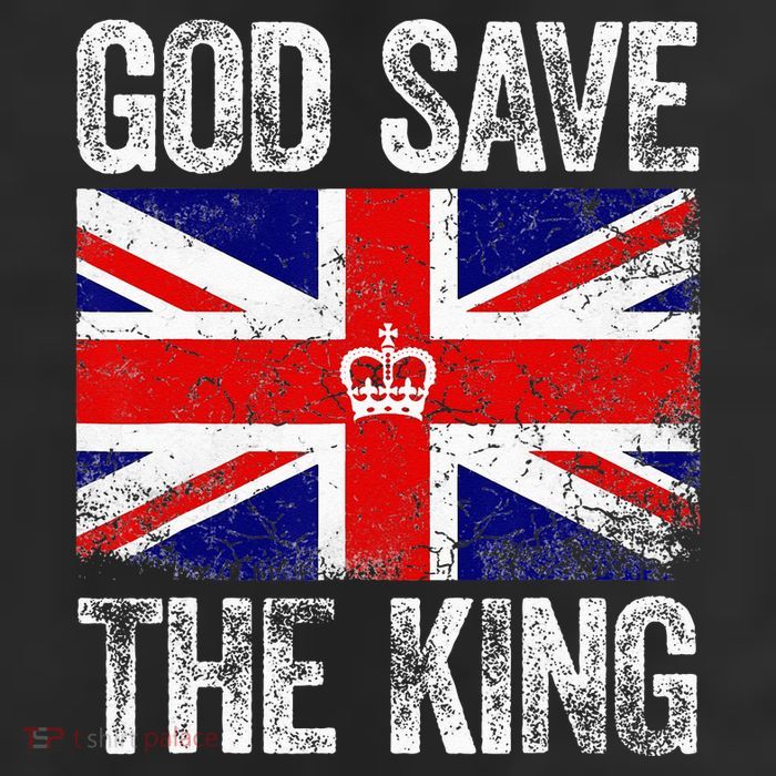 God Save The King Charles III Tee UK Flag Top King Charles Cool Comfort Performance Bucket Hat