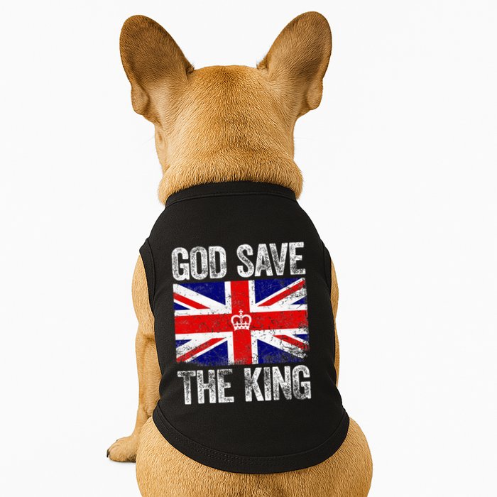 God Save The King Charles III Tee UK Flag Top King Charles Doggie Tank