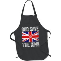 God Save The King Charles III Tee UK Flag Top King Charles Apron