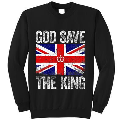 God Save The King Charles III Tee UK Flag Top King Charles Sweatshirt
