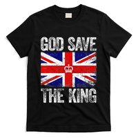 God Save The King Charles III Tee UK Flag Top King Charles T-Shirt