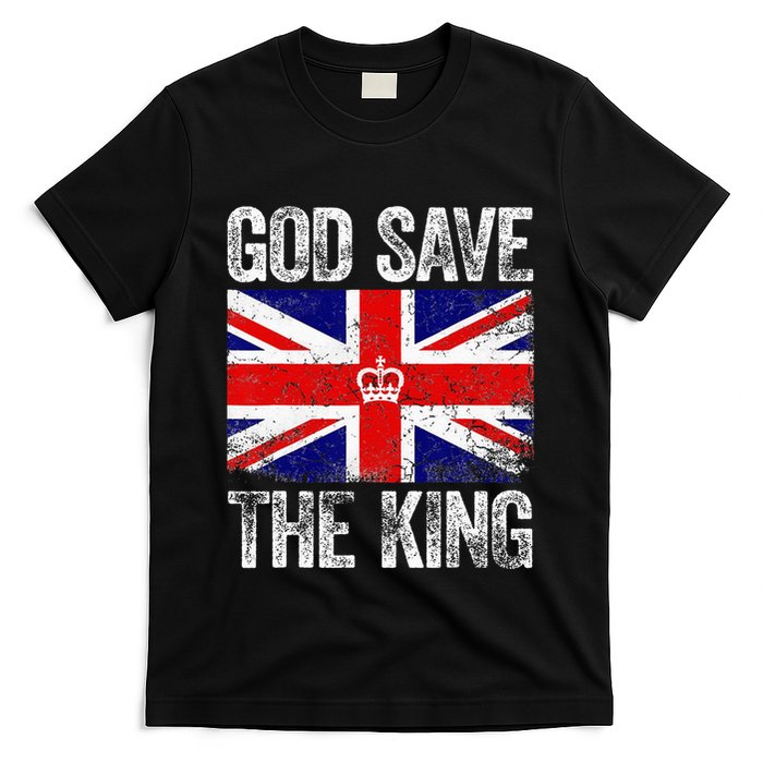 God Save The King Charles III Tee UK Flag Top King Charles T-Shirt