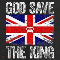 God Save The King Charles III Tee UK Flag Top King Charles 11oz C Handle Ceramic Mug