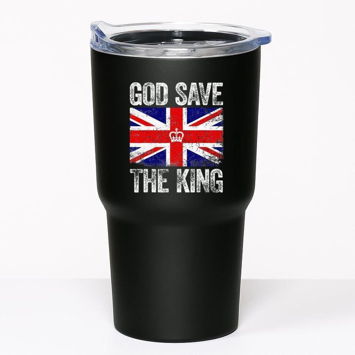 God Save The King Charles III Tee UK Flag Top King Charles Tumbler