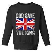 God Save The King Charles III Tee UK Flag Top King Charles Toddler Sweatshirt