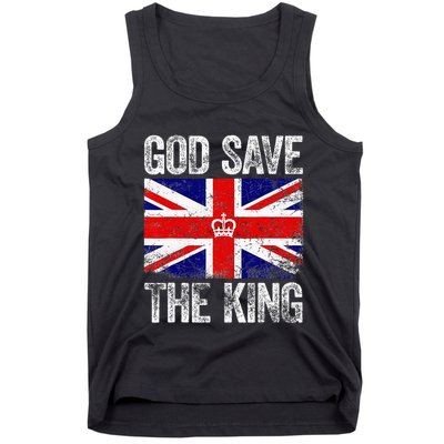 God Save The King Charles III Tee UK Flag Top King Charles Tank Top